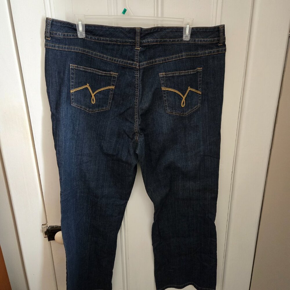 Just My Size 24W 5-Pocket Boot-Cut Jeans - Picture 3 of 7